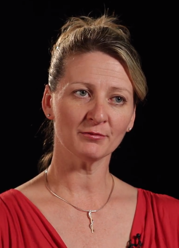 Screenshot from Behind Closed Doors video, image is of survivor Dr Anne O'Neill