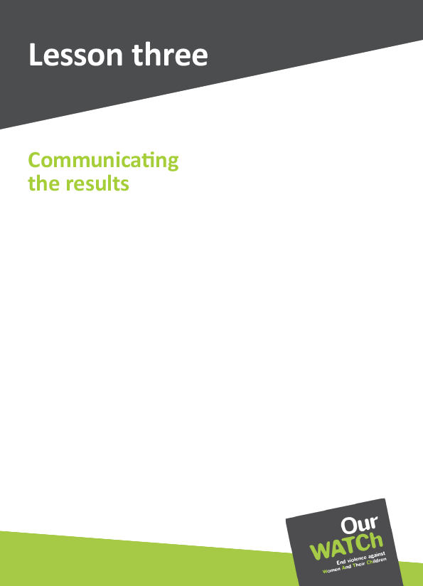 Cover of resource with Our Watch branding in green and grey with the Our Watch logo.